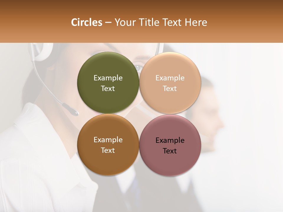 Talk Headphones Speak PowerPoint Template