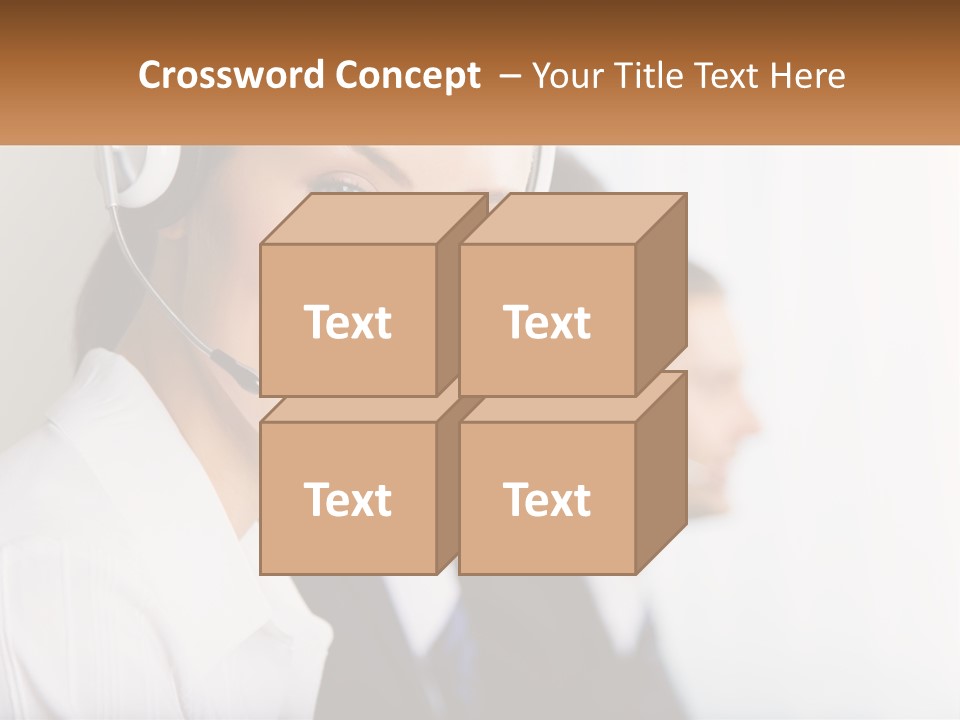 Talk Headphones Speak PowerPoint Template