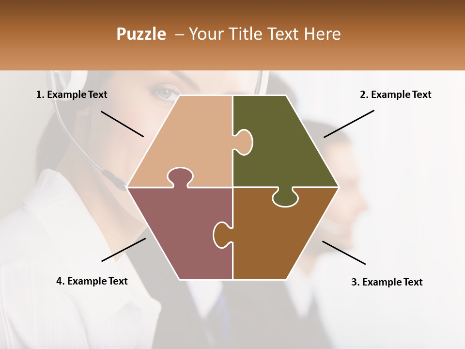 Talk Headphones Speak PowerPoint Template