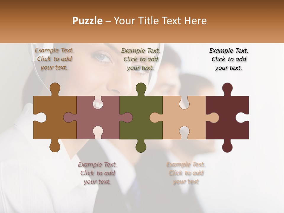 Talk Headphones Speak PowerPoint Template