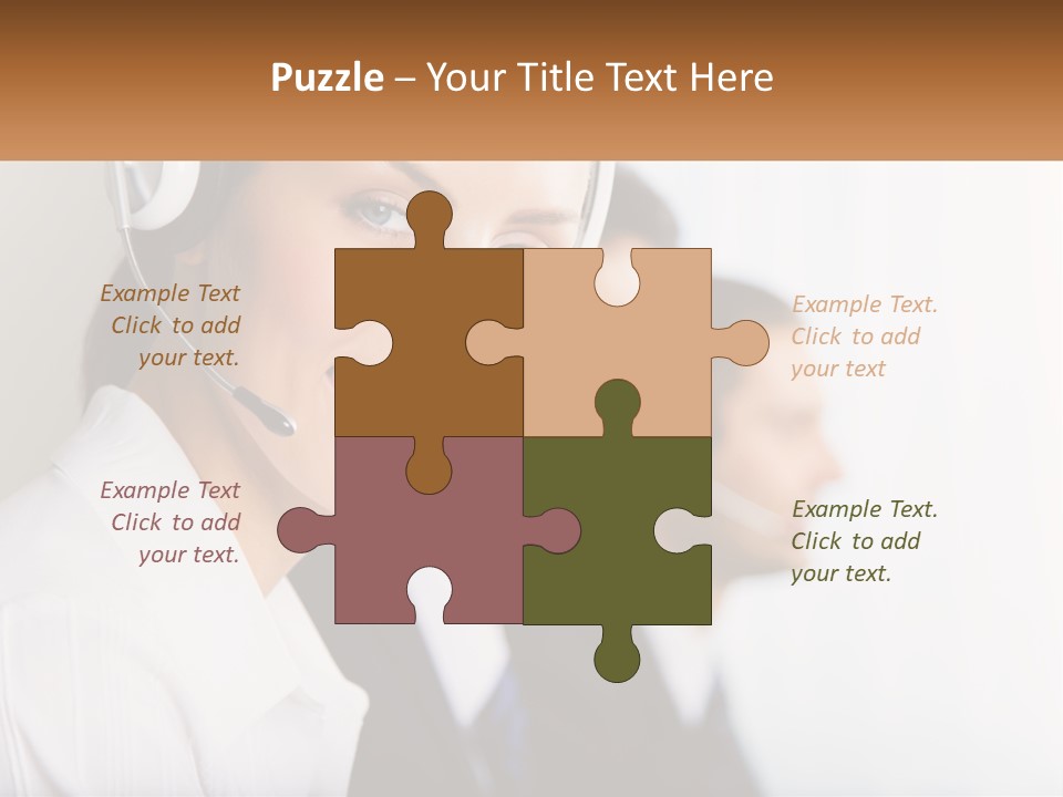 Talk Headphones Speak PowerPoint Template