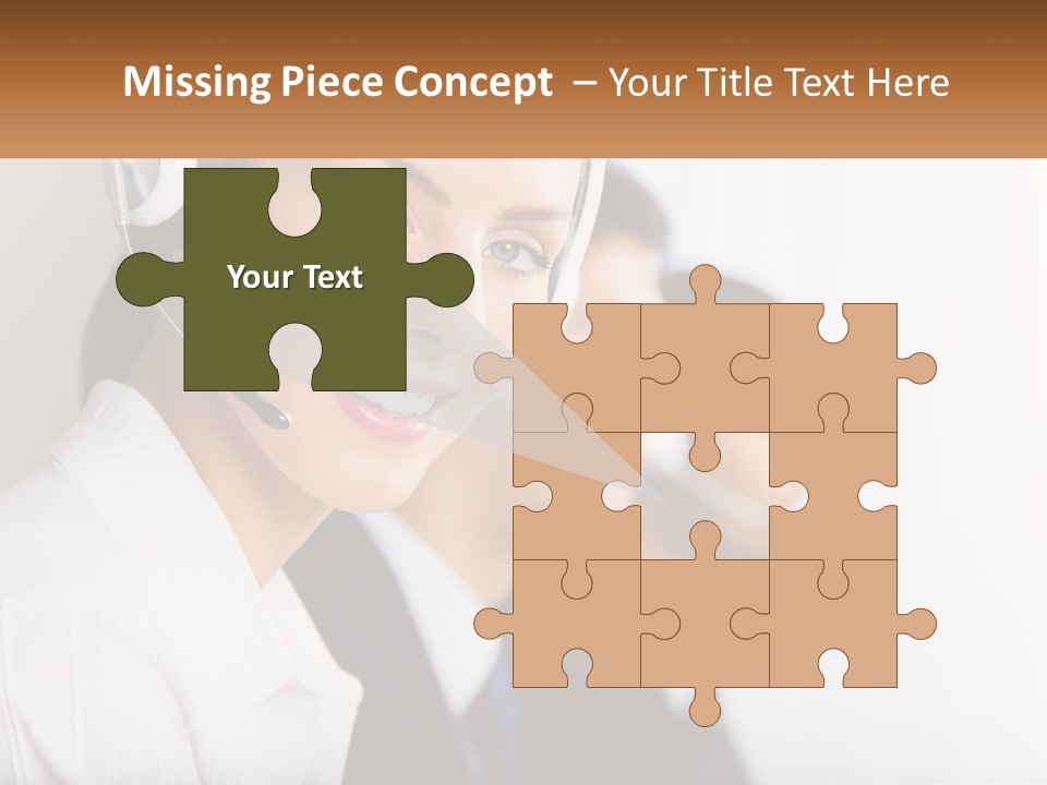 Talk Headphones Speak PowerPoint Template