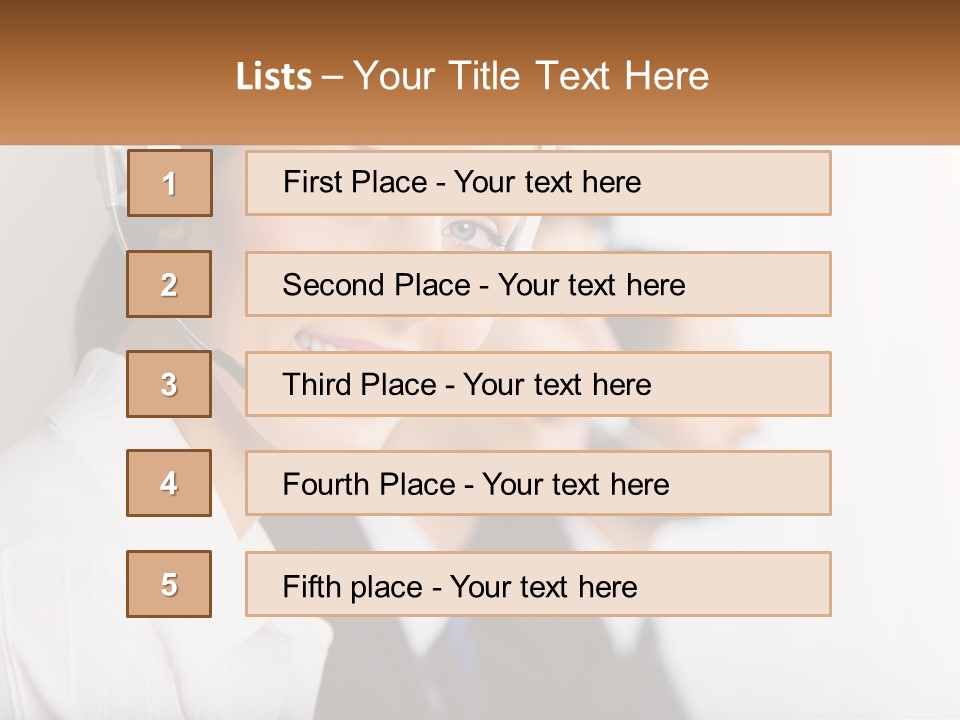 Talk Headphones Speak PowerPoint Template