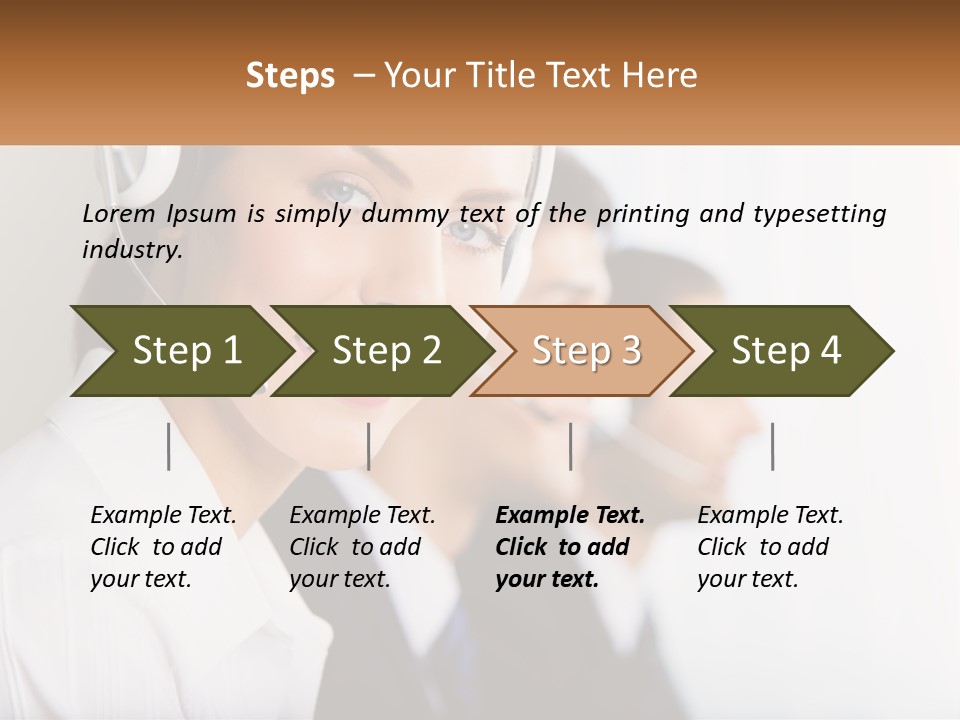 Talk Headphones Speak PowerPoint Template