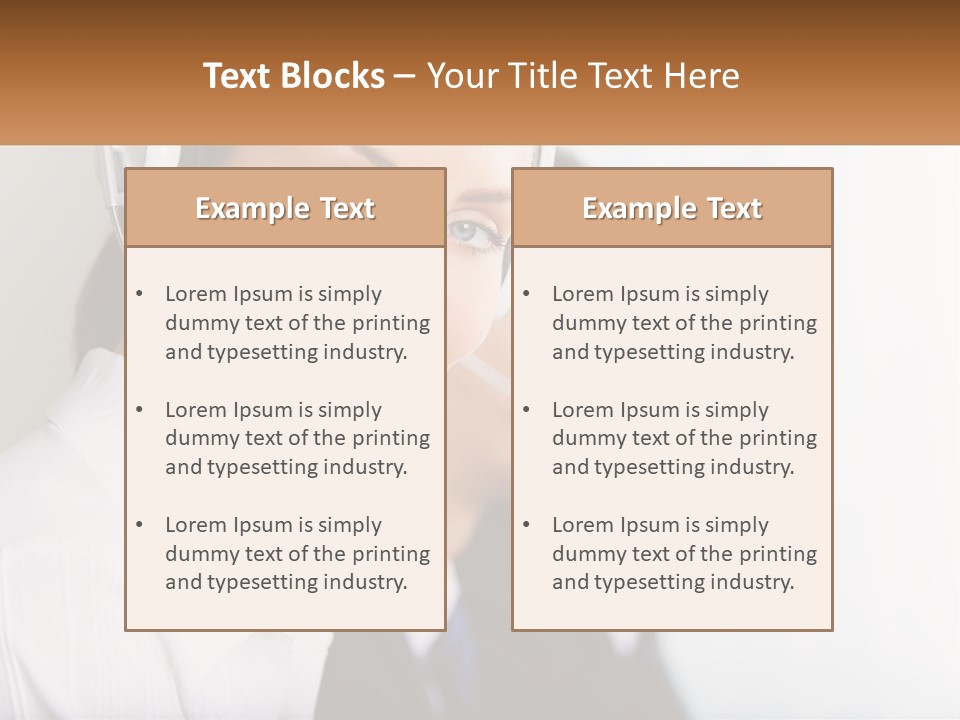 Talk Headphones Speak PowerPoint Template