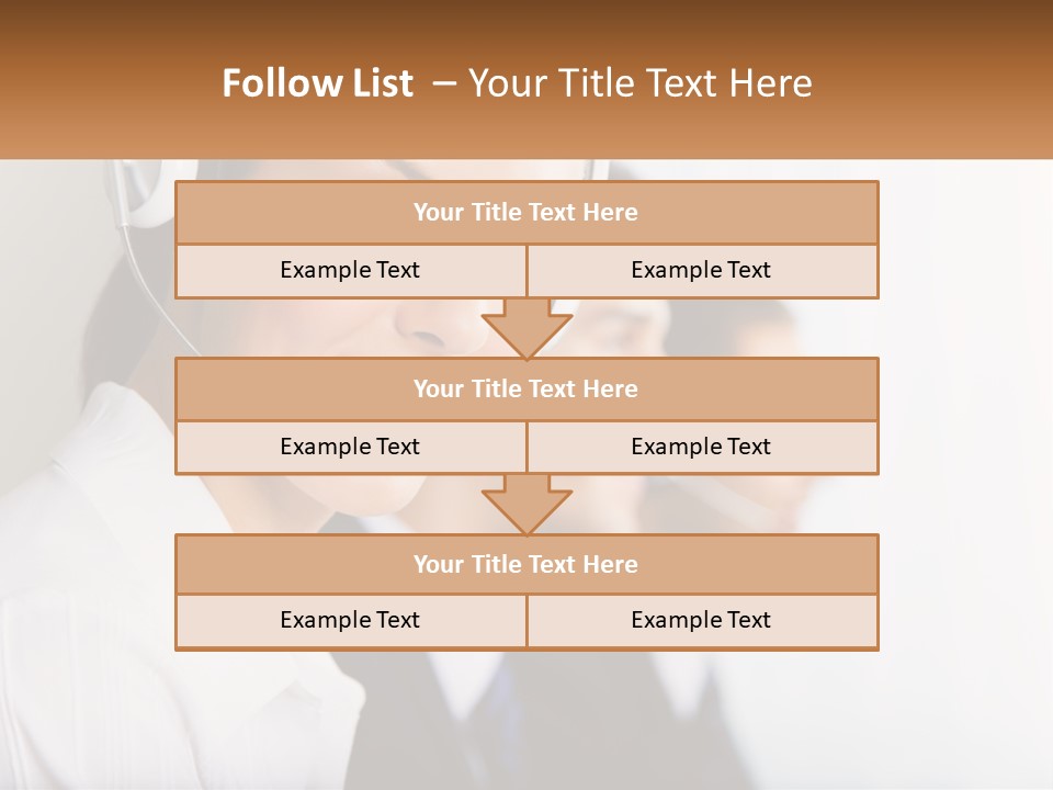 Talk Headphones Speak PowerPoint Template