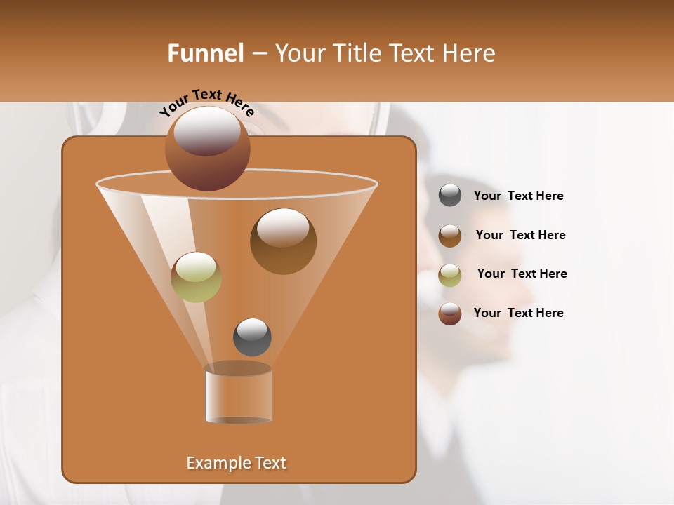 Talk Headphones Speak PowerPoint Template