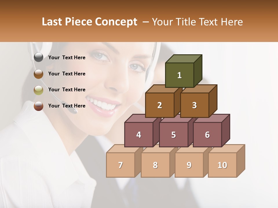 Talk Headphones Speak PowerPoint Template