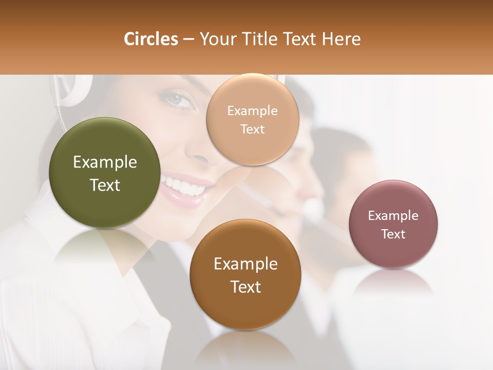 Talk Headphones Speak PowerPoint Template