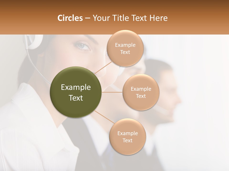 Talk Headphones Speak PowerPoint Template