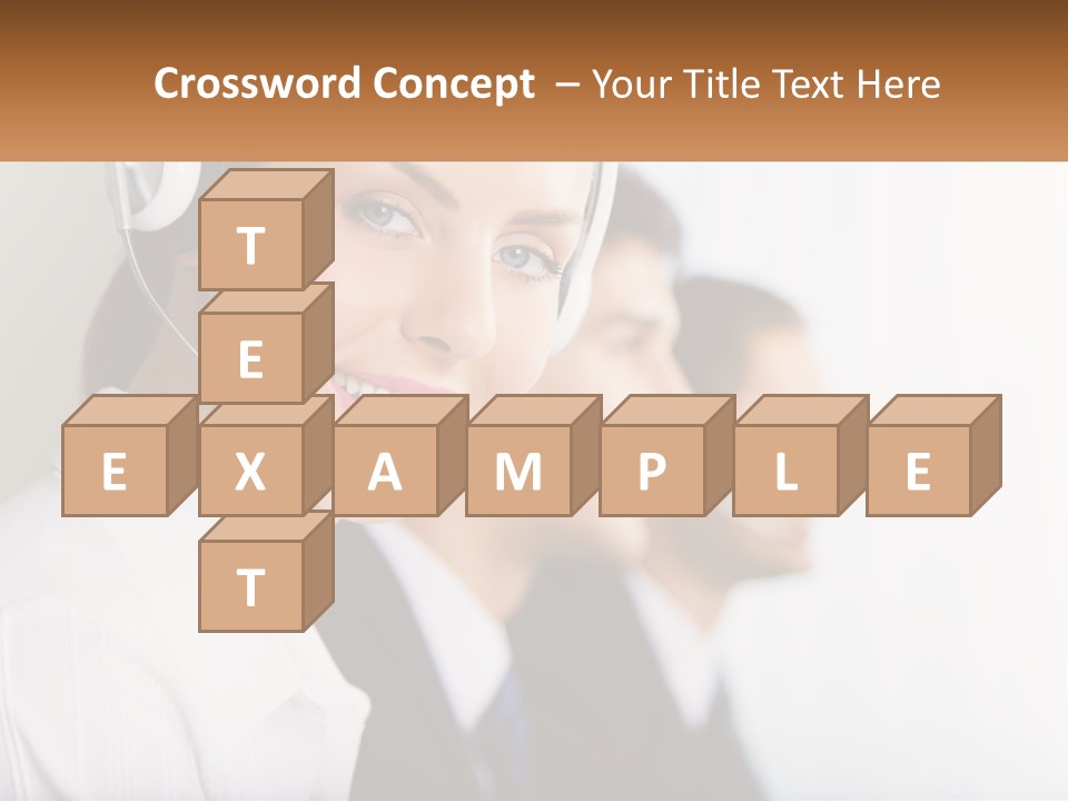 Talk Headphones Speak PowerPoint Template