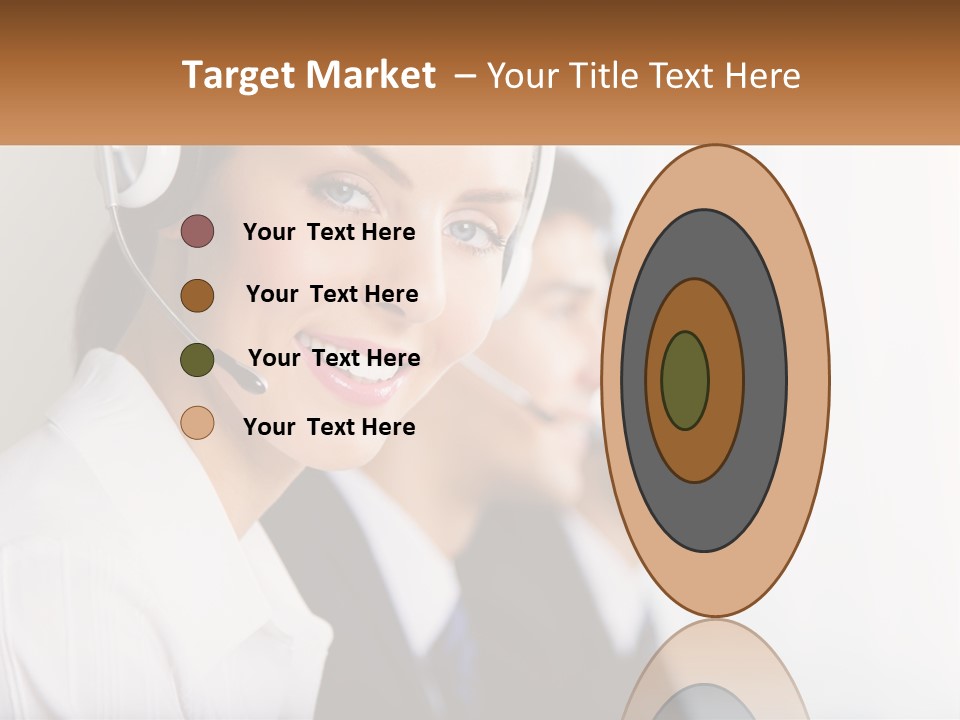 Talk Headphones Speak PowerPoint Template