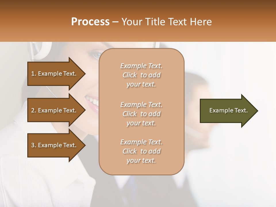 Talk Headphones Speak PowerPoint Template