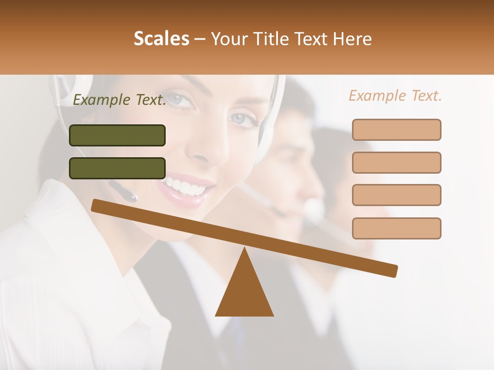 Talk Headphones Speak PowerPoint Template