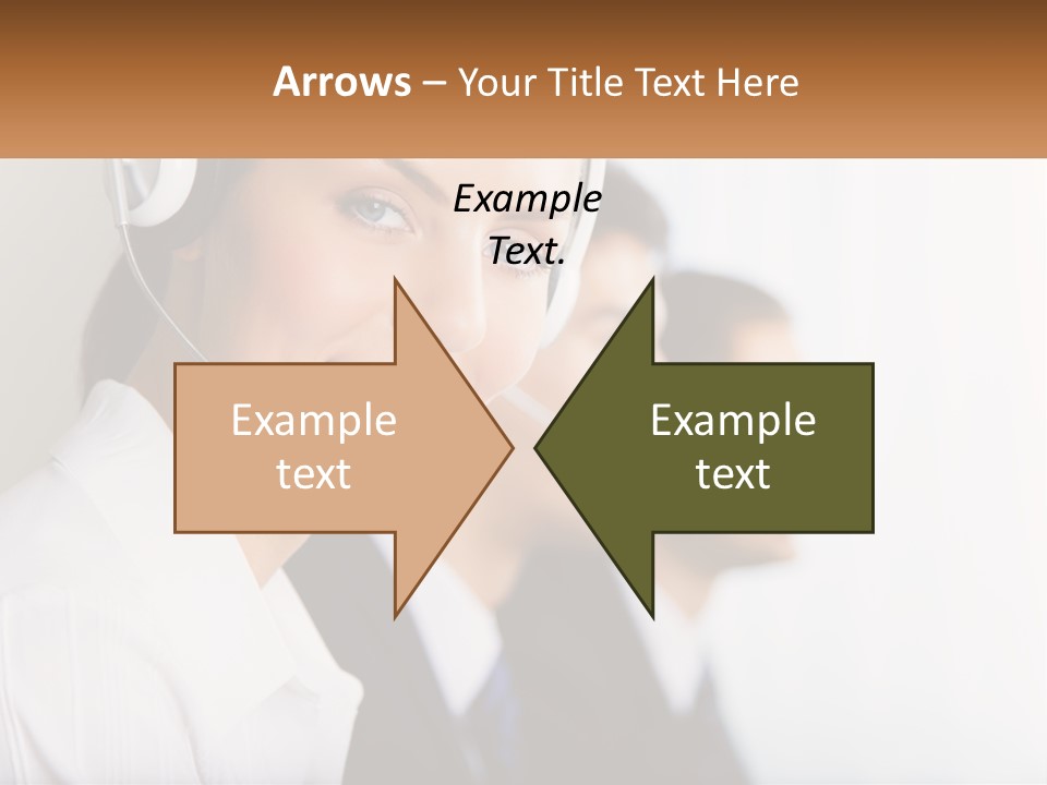 Talk Headphones Speak PowerPoint Template