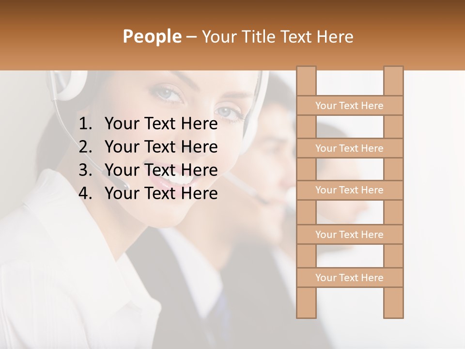 Talk Headphones Speak PowerPoint Template