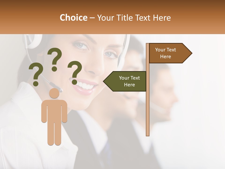 Talk Headphones Speak PowerPoint Template