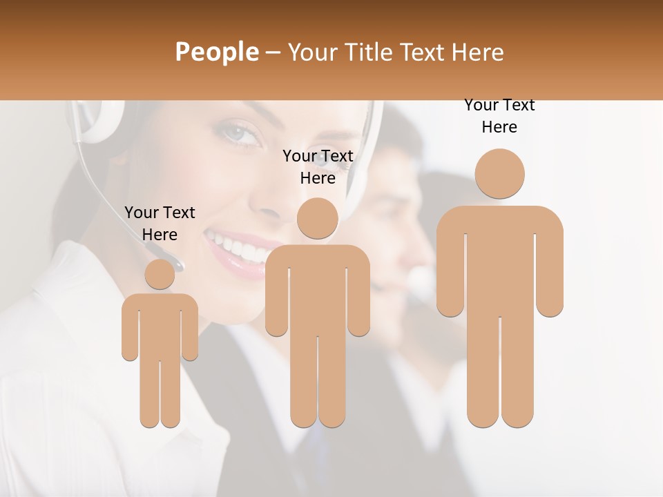 Talk Headphones Speak PowerPoint Template