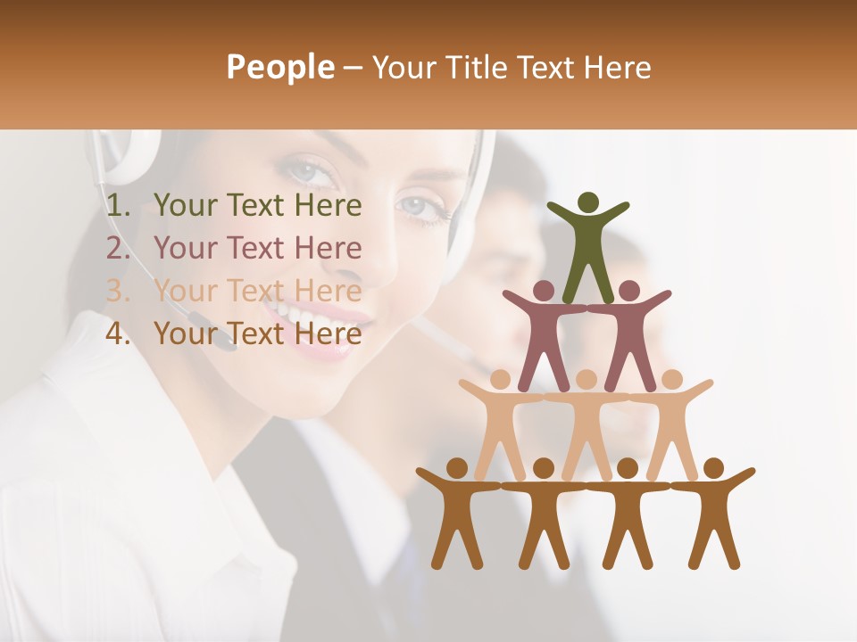 Talk Headphones Speak PowerPoint Template