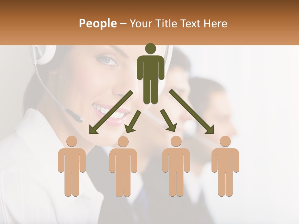 Talk Headphones Speak PowerPoint Template