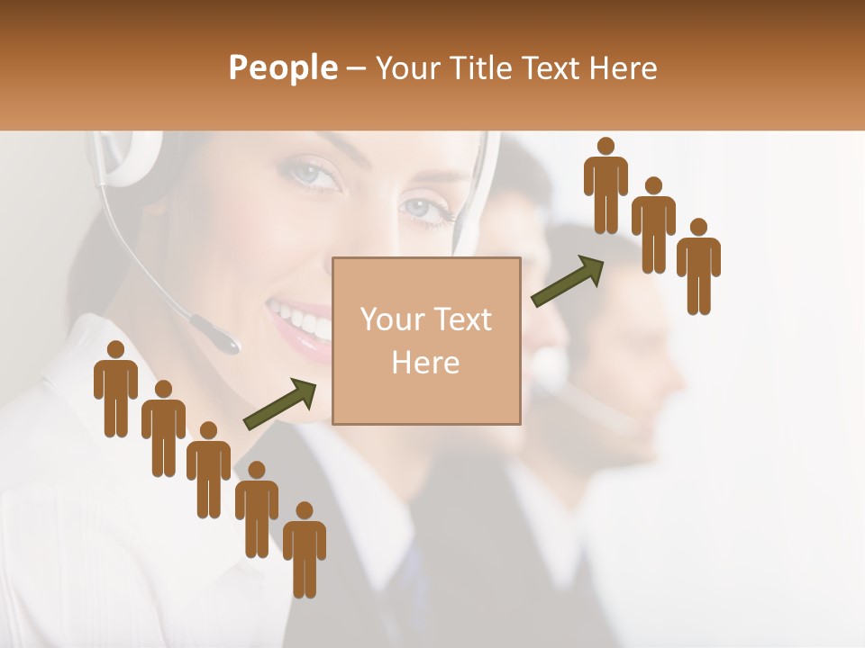 Talk Headphones Speak PowerPoint Template