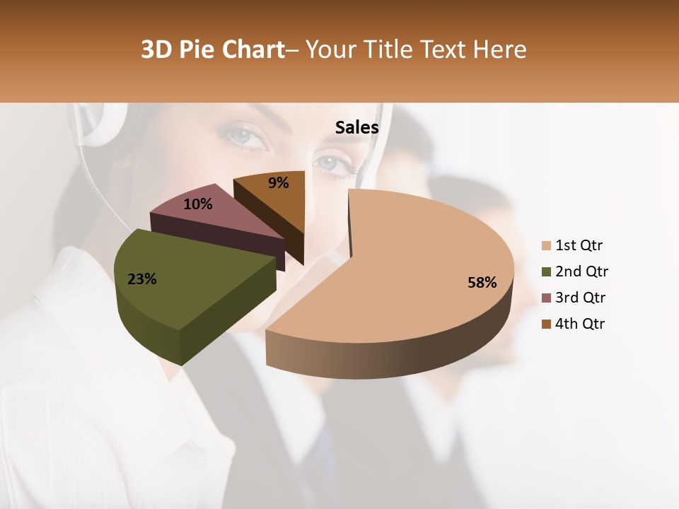 Talk Headphones Speak PowerPoint Template