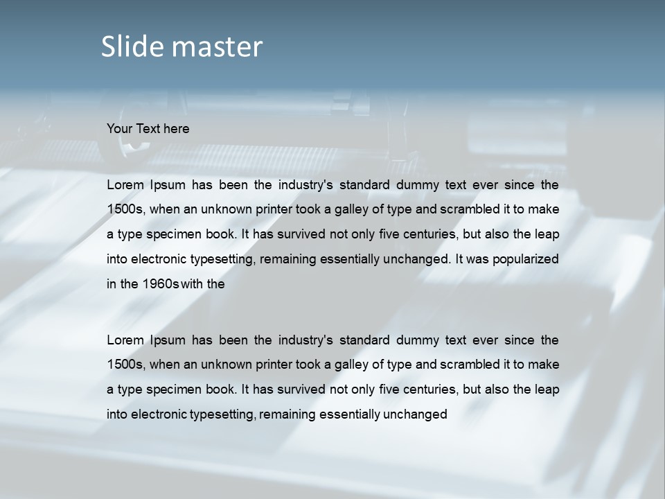 Objects Commercial Plant PowerPoint Template