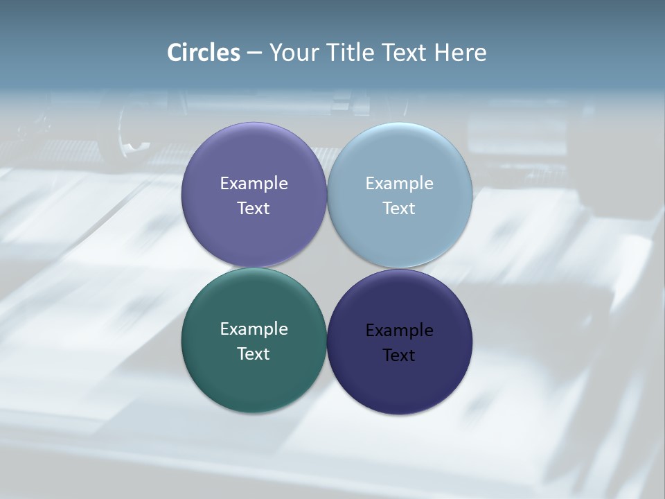 Objects Commercial Plant PowerPoint Template