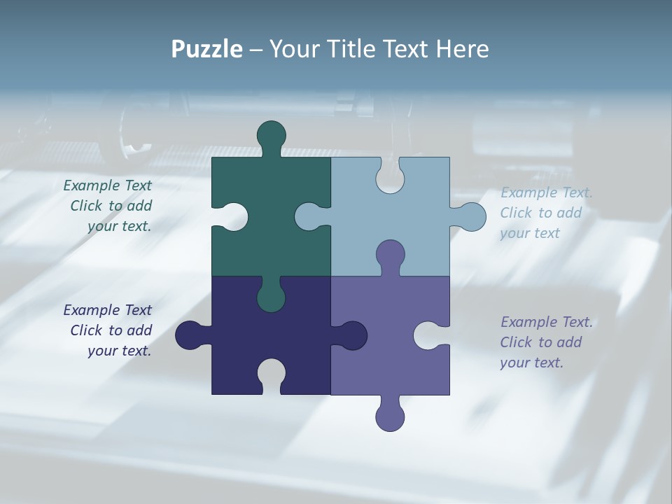 Objects Commercial Plant PowerPoint Template