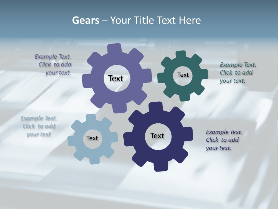 Objects Commercial Plant PowerPoint Template