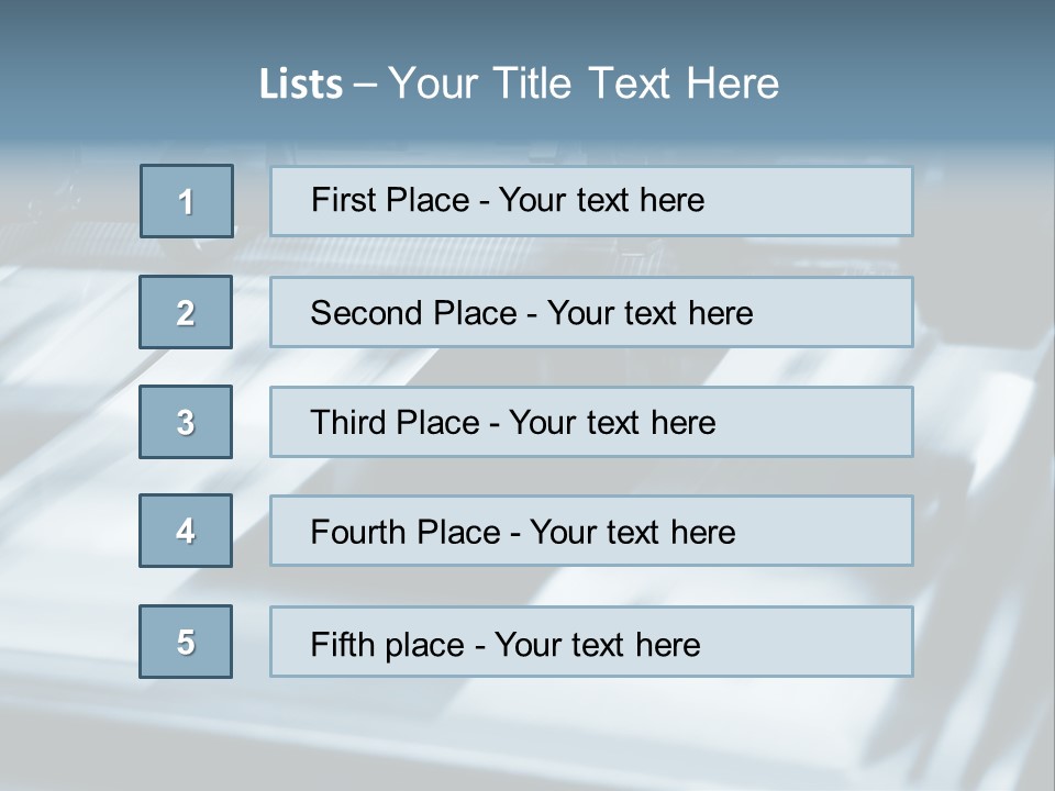 Objects Commercial Plant PowerPoint Template