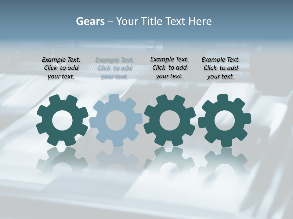 Objects Commercial Plant PowerPoint Template