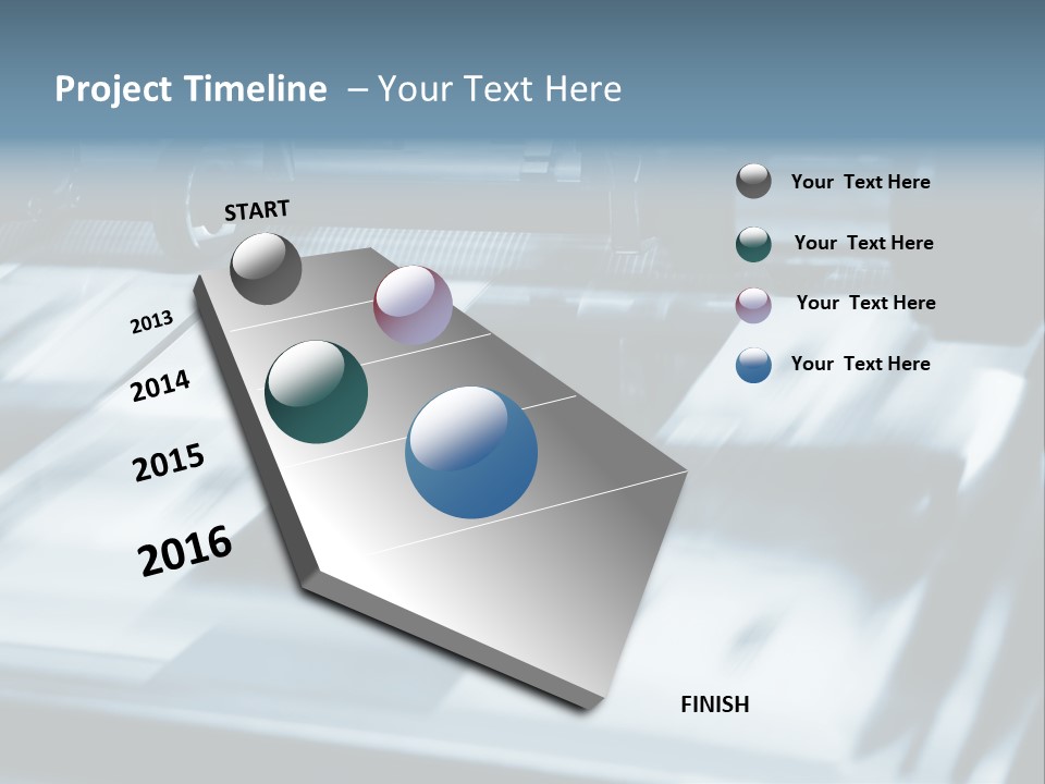 Objects Commercial Plant PowerPoint Template