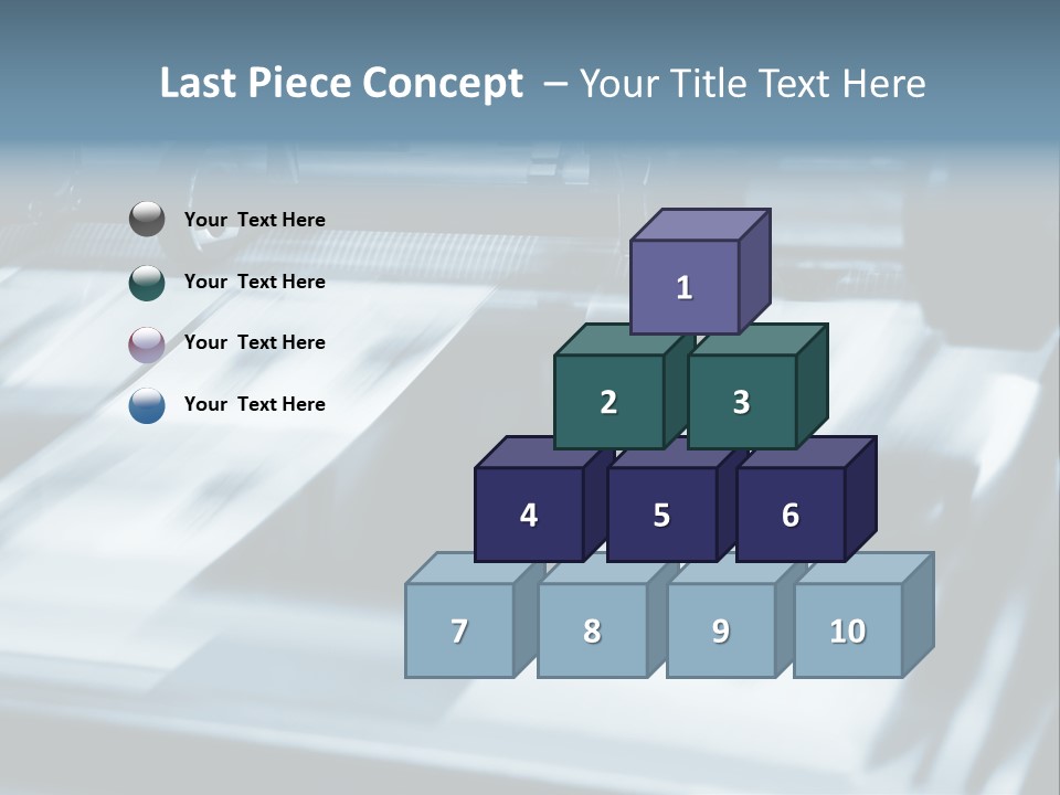 Objects Commercial Plant PowerPoint Template