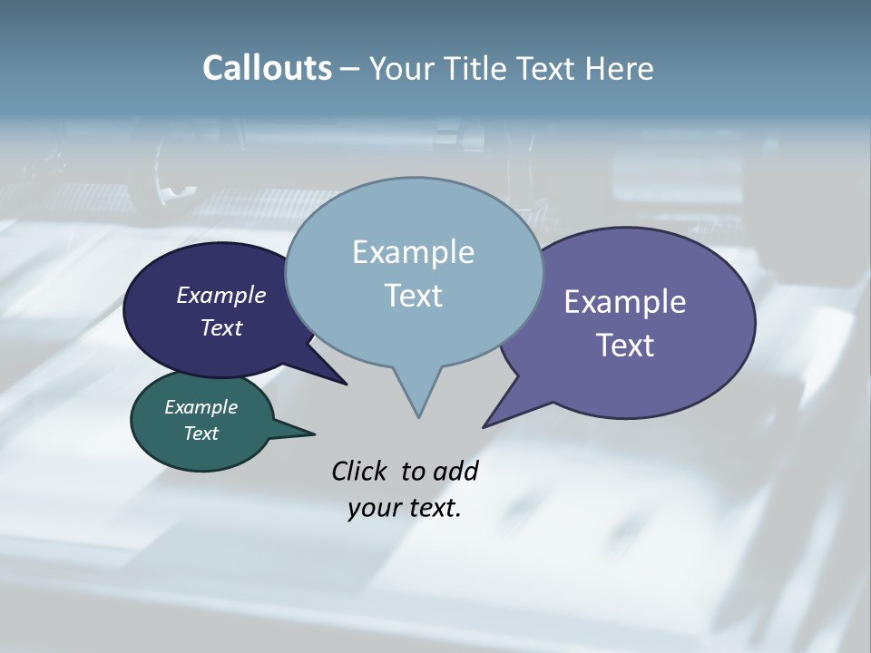 Objects Commercial Plant PowerPoint Template