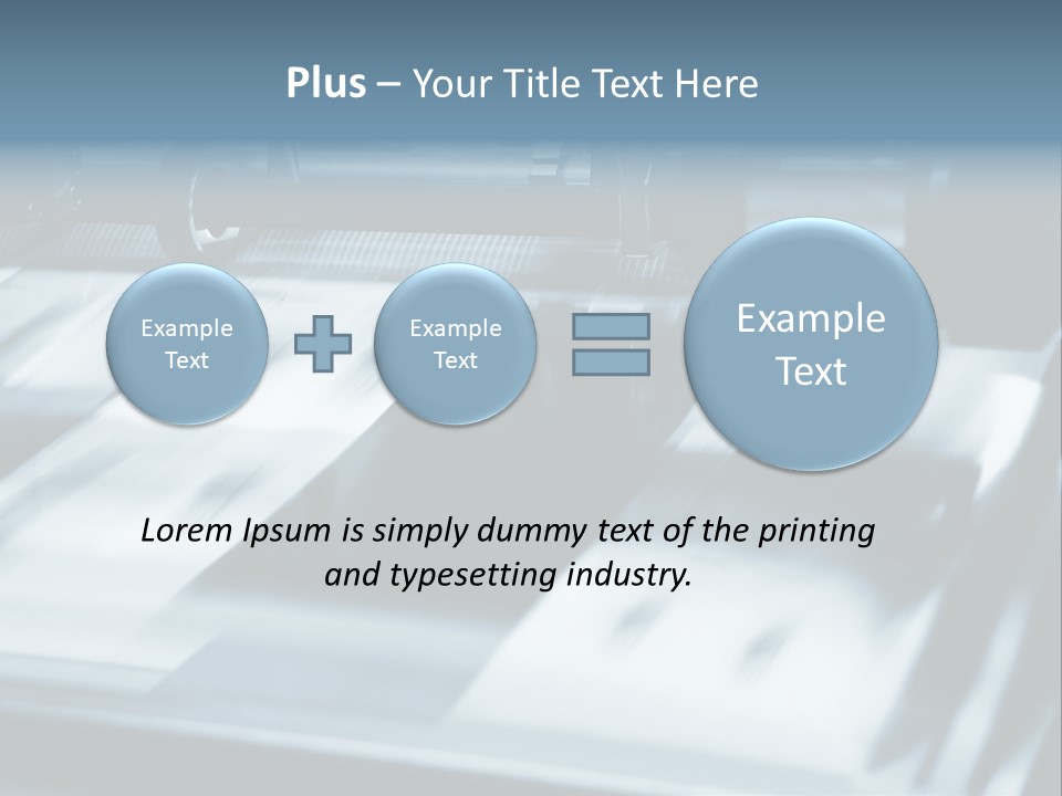 Objects Commercial Plant PowerPoint Template