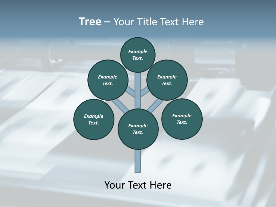 Objects Commercial Plant PowerPoint Template