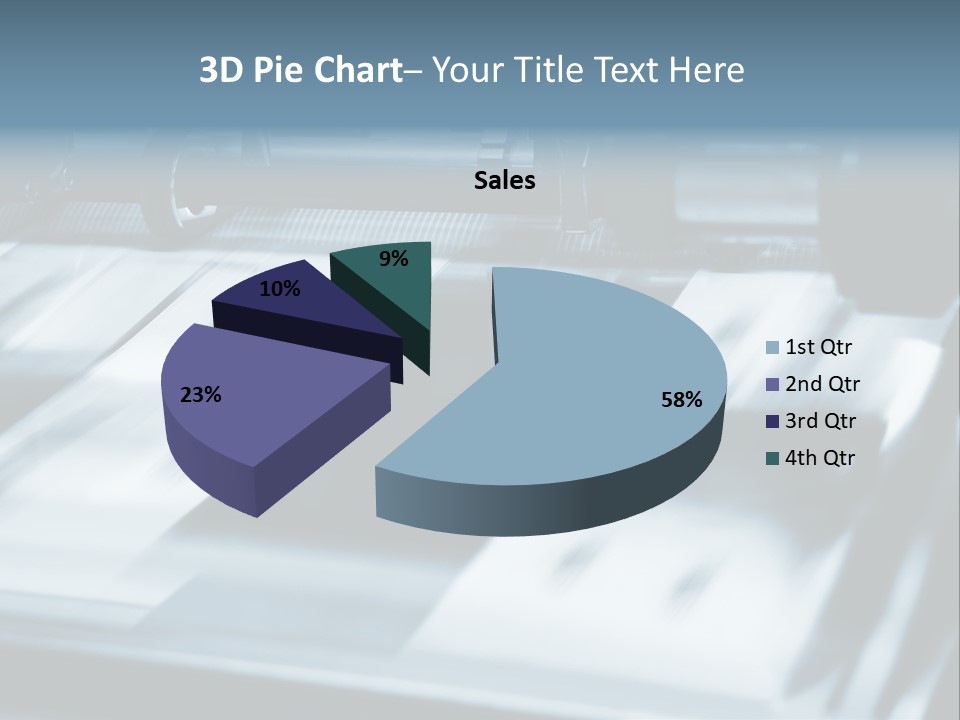 Objects Commercial Plant PowerPoint Template