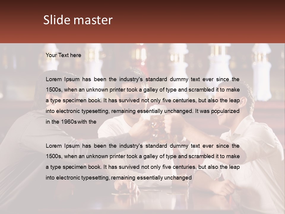 Club Horizontal Relaxation PowerPoint Template