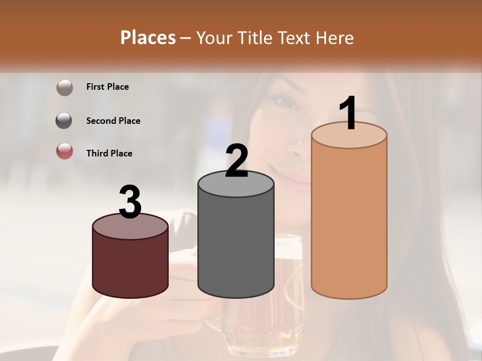 Lady City Camera PowerPoint Template