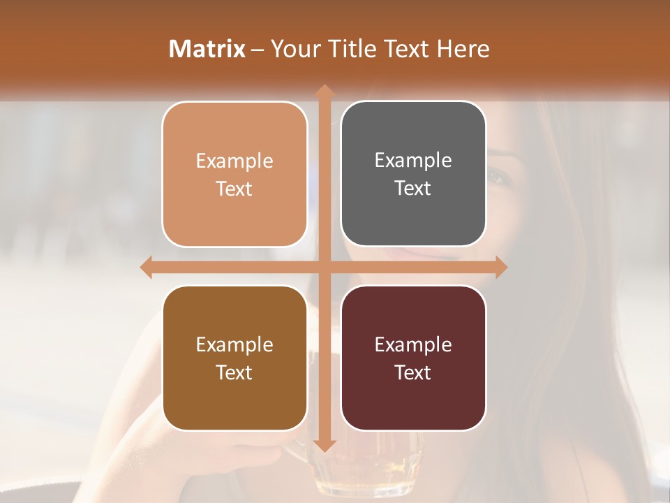 Lady City Camera PowerPoint Template