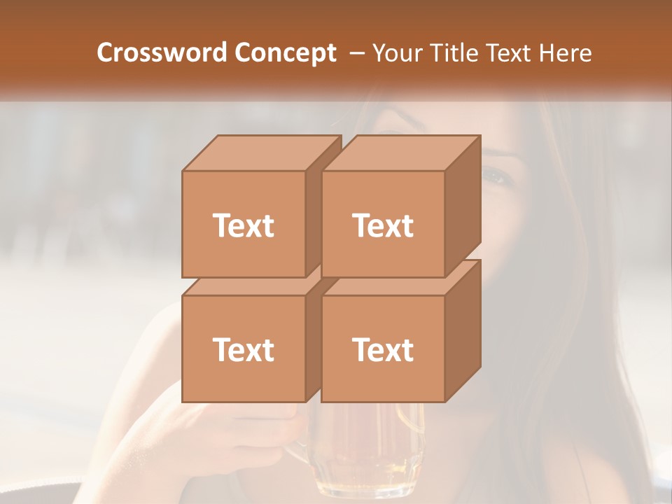 Lady City Camera PowerPoint Template