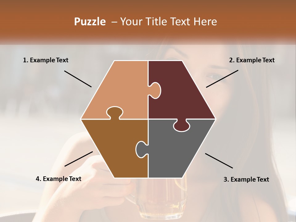 Lady City Camera PowerPoint Template