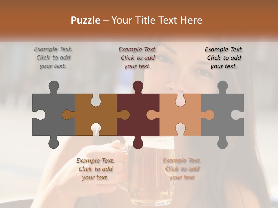 Lady City Camera PowerPoint Template