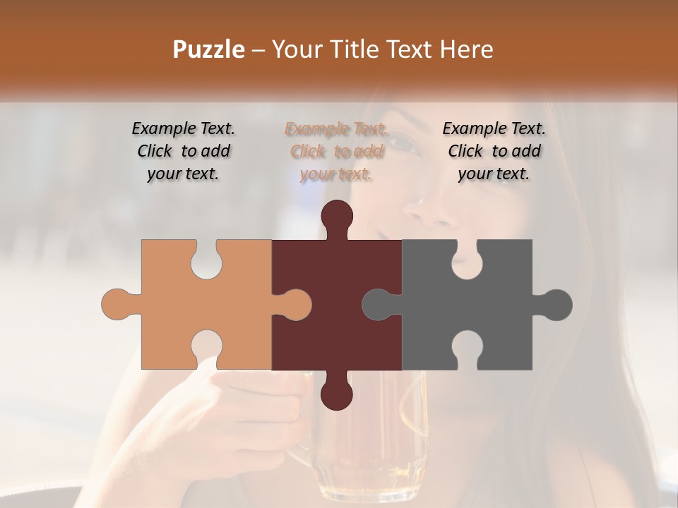 Lady City Camera PowerPoint Template