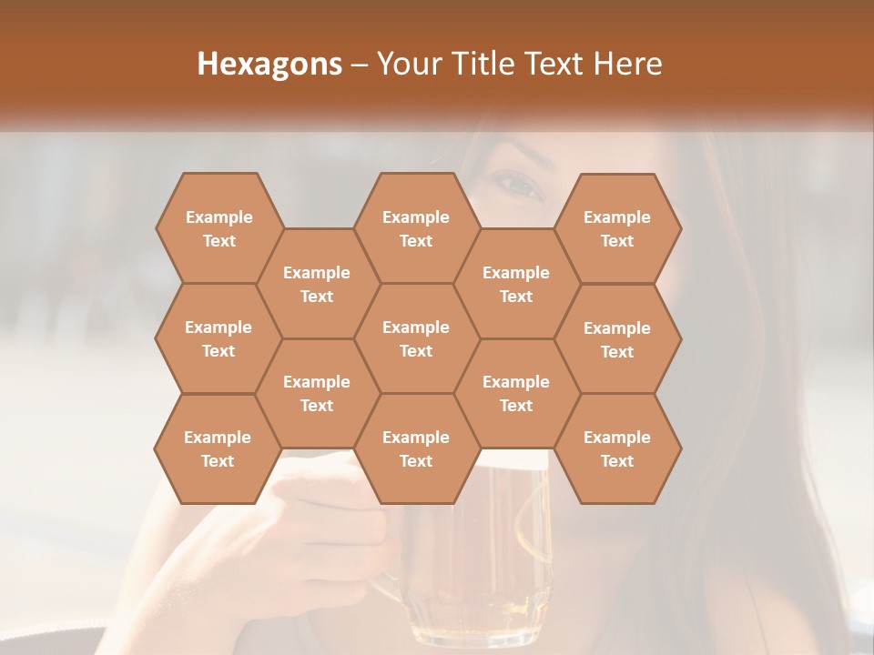 Lady City Camera PowerPoint Template