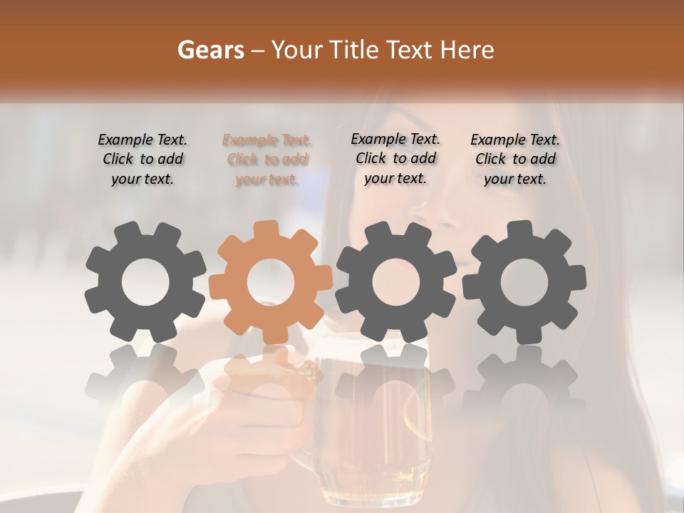 Lady City Camera PowerPoint Template