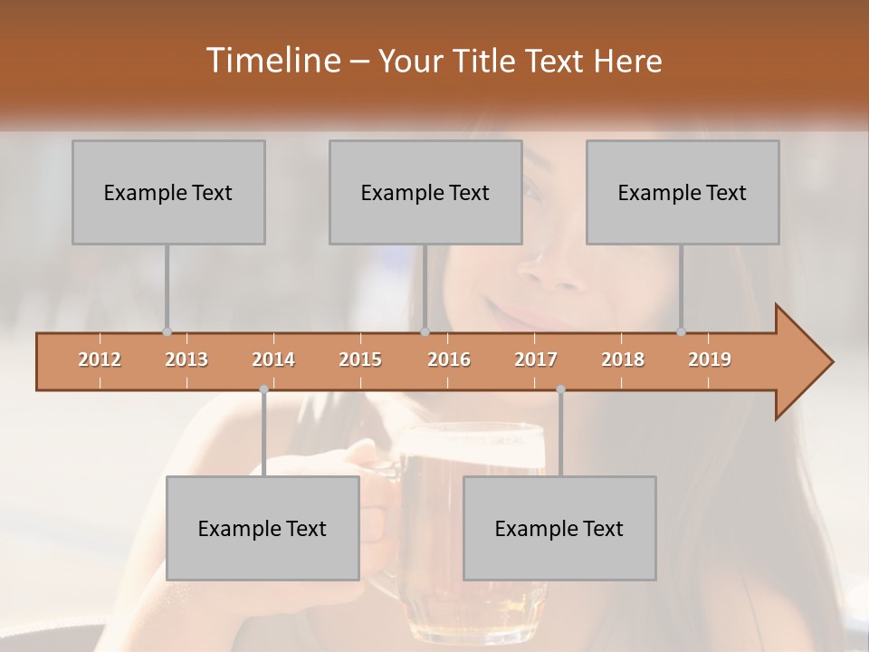 Lady City Camera PowerPoint Template