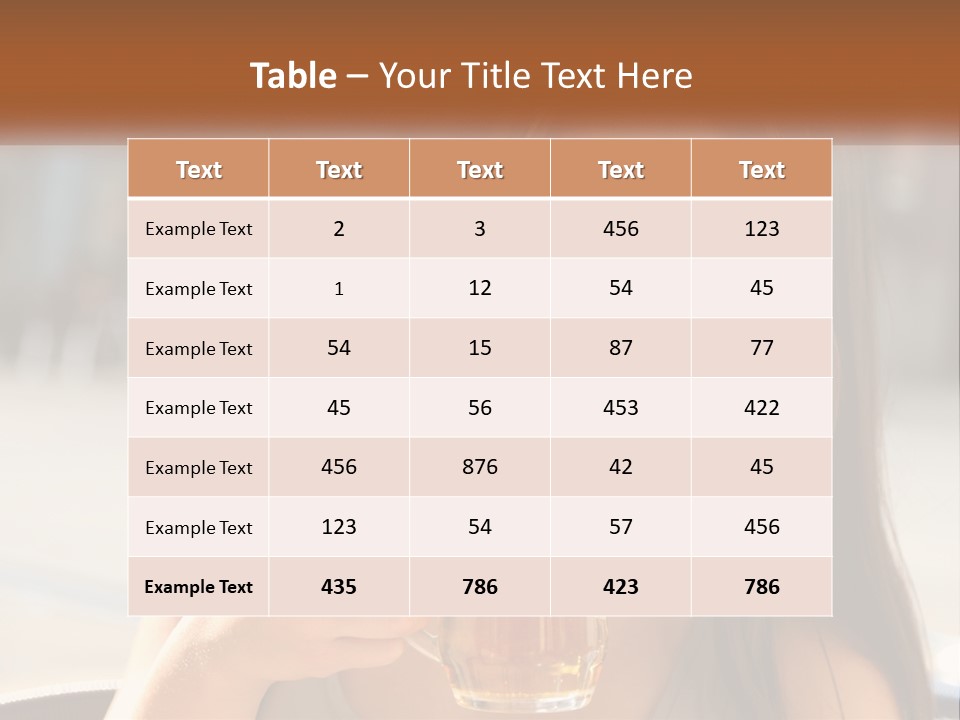 Lady City Camera PowerPoint Template