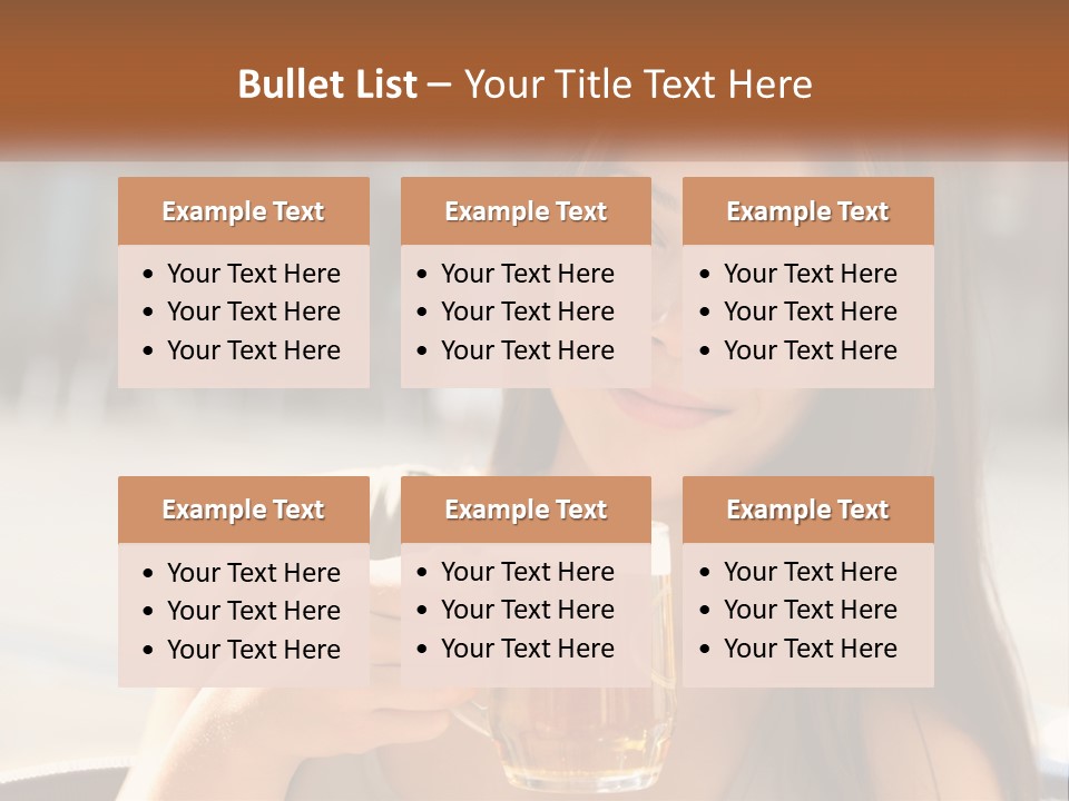 Lady City Camera PowerPoint Template